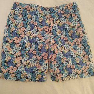 Talbots floral shorts